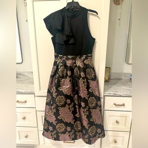 Formal cocktail length dress